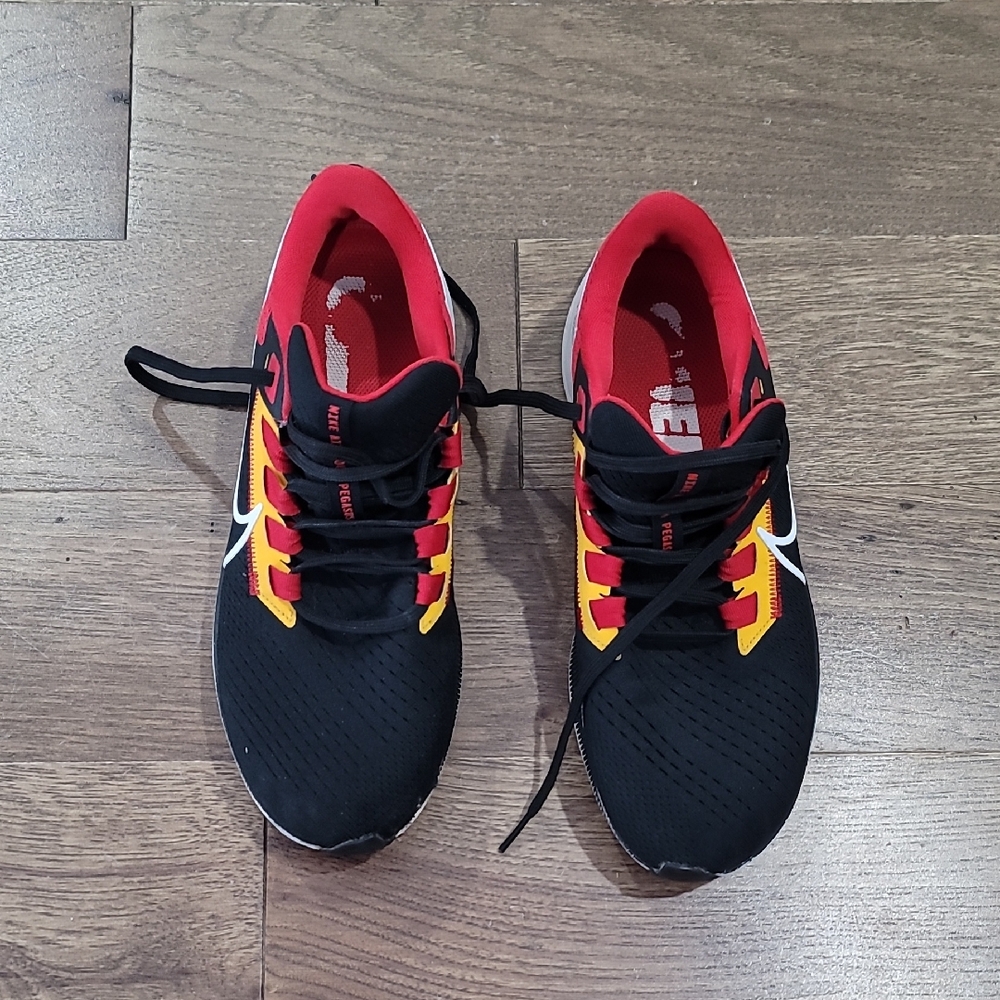 Nike Red and Black Sneakers KC CHEIFS